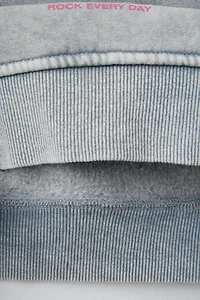 SWEAT EFFET DÉLAVÉ ÉTOILE BRILLANT