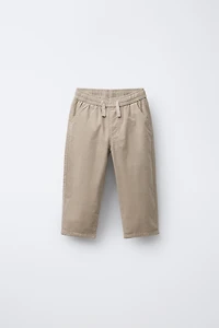 PANTALON EN VELOURS CÔTELÉ FIN DOUBLÉ
