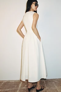 COMBINATION MIDI DRESS