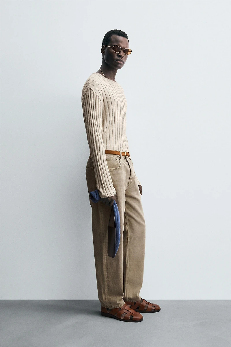 LIGHTWEIGHT RIBBED SWEATER