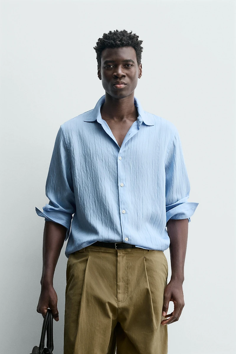 JACQUARD STRIPED SHIRT