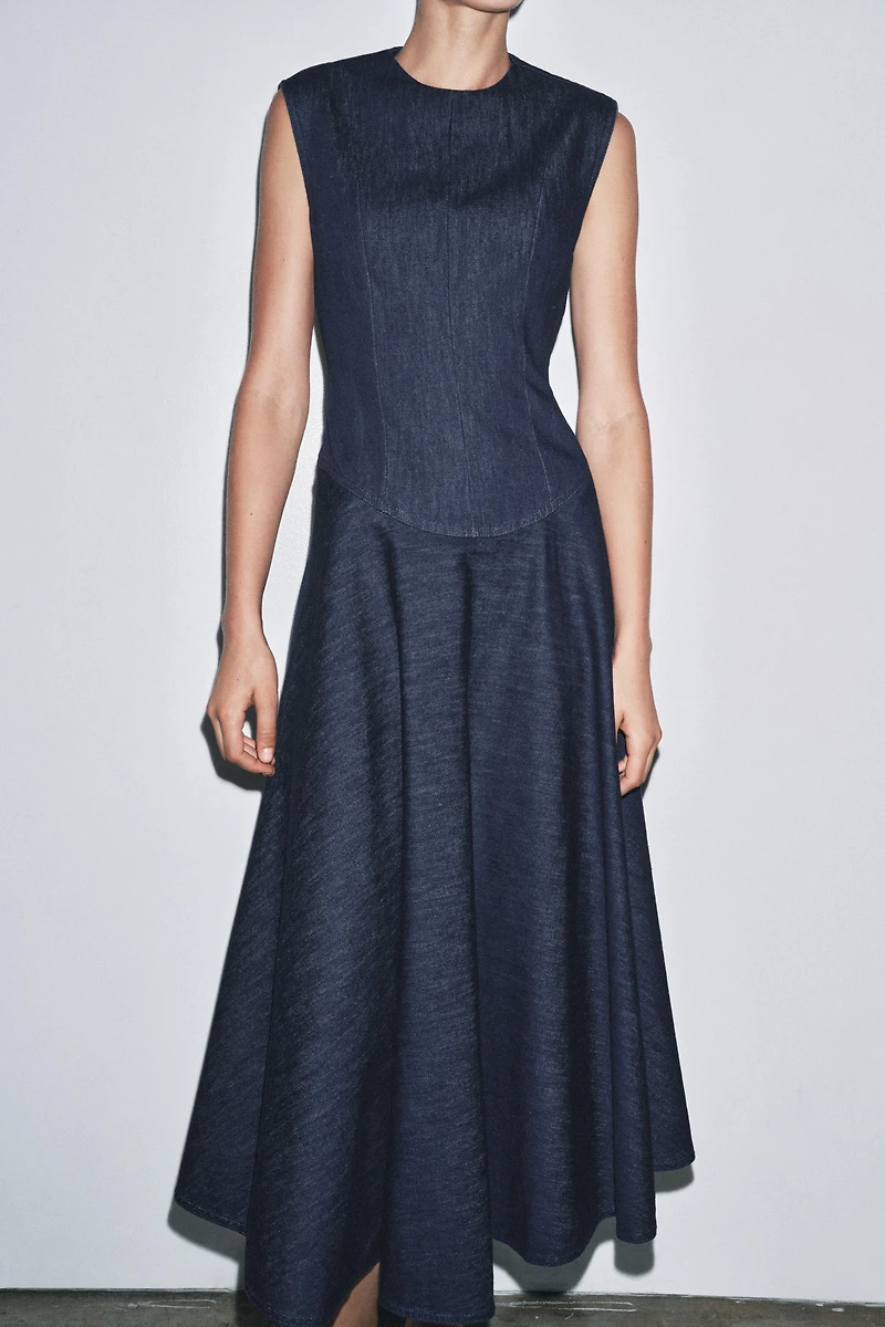 ROBE MIDI EN DENIM ZW COLLECTION