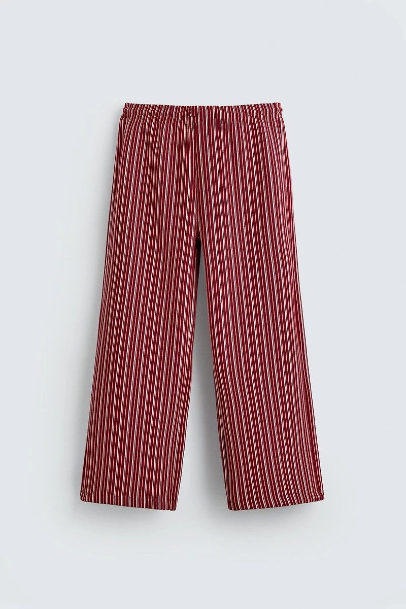 STRIPED RELAXED FIT PANTS