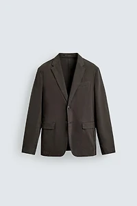 WASHED EFFECT SUIT BLAZER