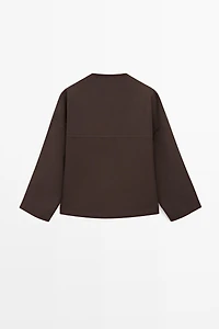 Cotton and linen pocket kimono