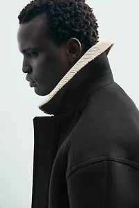 CONTRAST COLLAR TECHNICAL JACKET