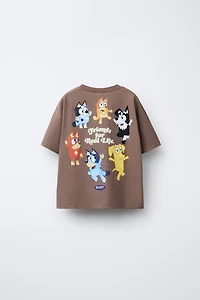 BLUEY © LUDO STUDIO FLOCKED PRINT T-SHIRT