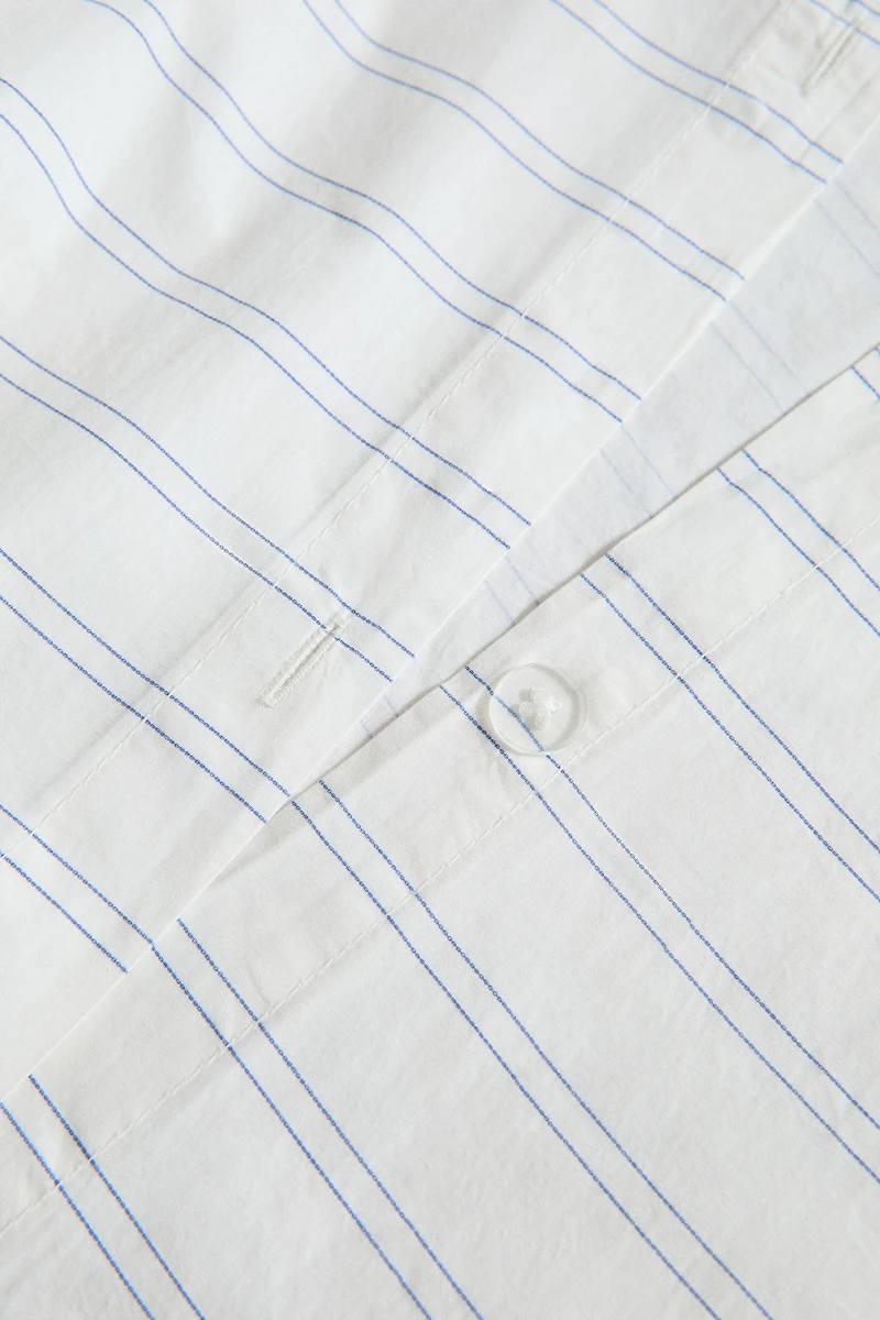 DOUBLE STRIPED COTTON DUVET COVER
