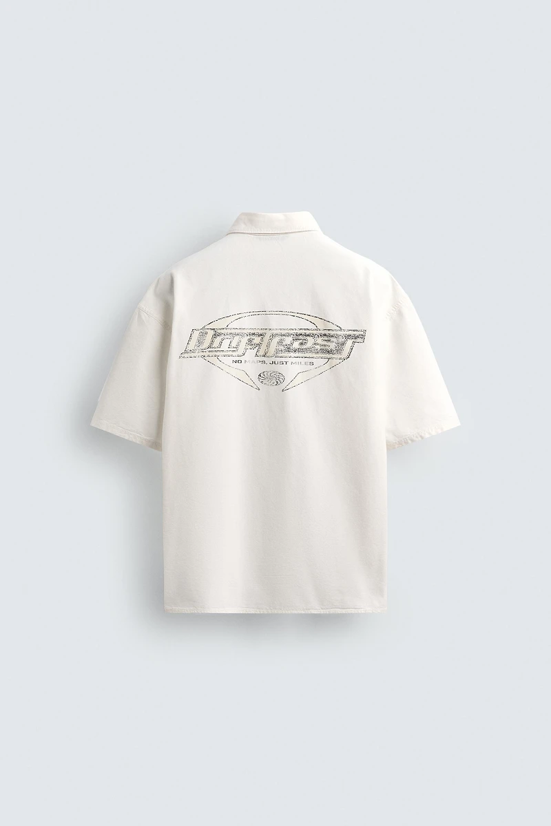 CHEMISE À IMPRIMÉ DÉLAVÉ