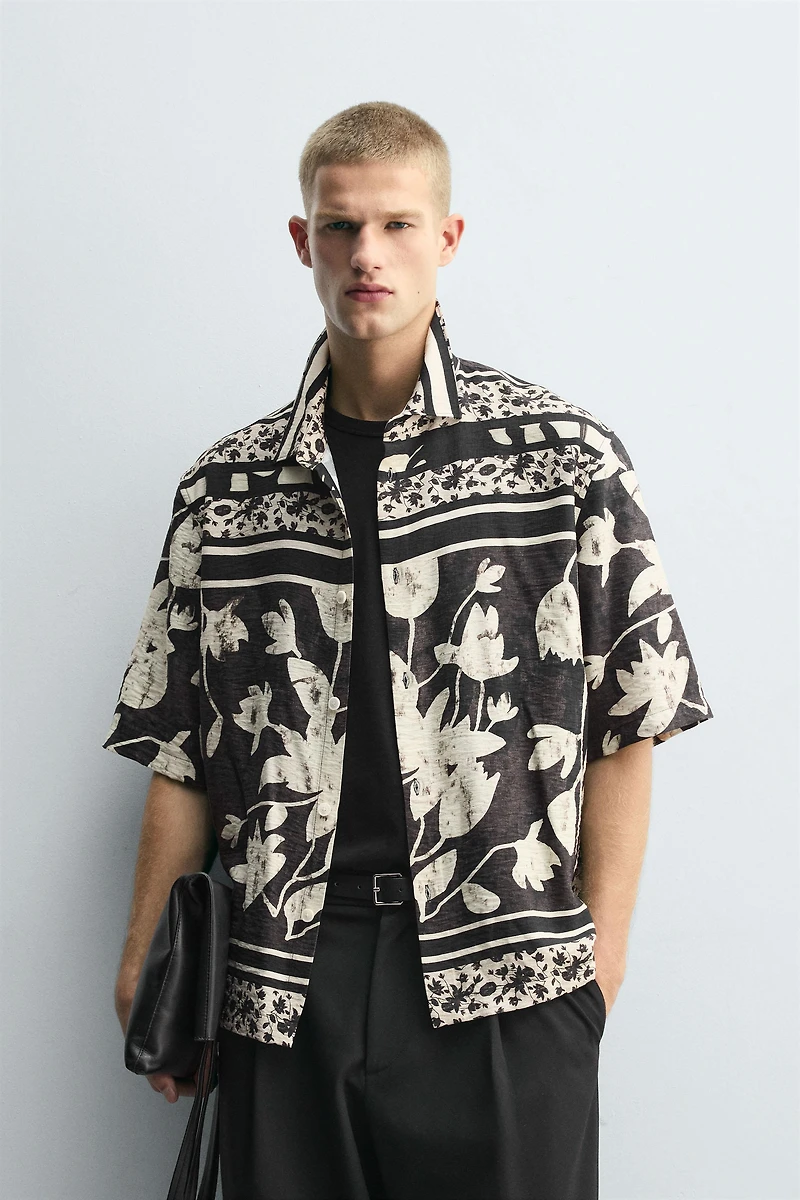 LEAF PRINT SHIRT