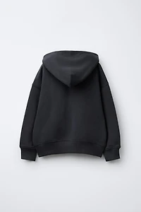 PLUSH ZIP-UP SWEATSHIRT