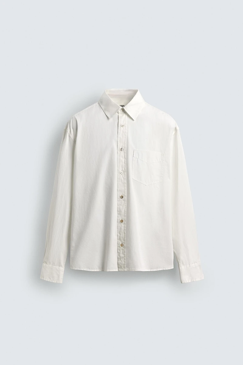 CHEMISE RELAXED FIT EN COTON