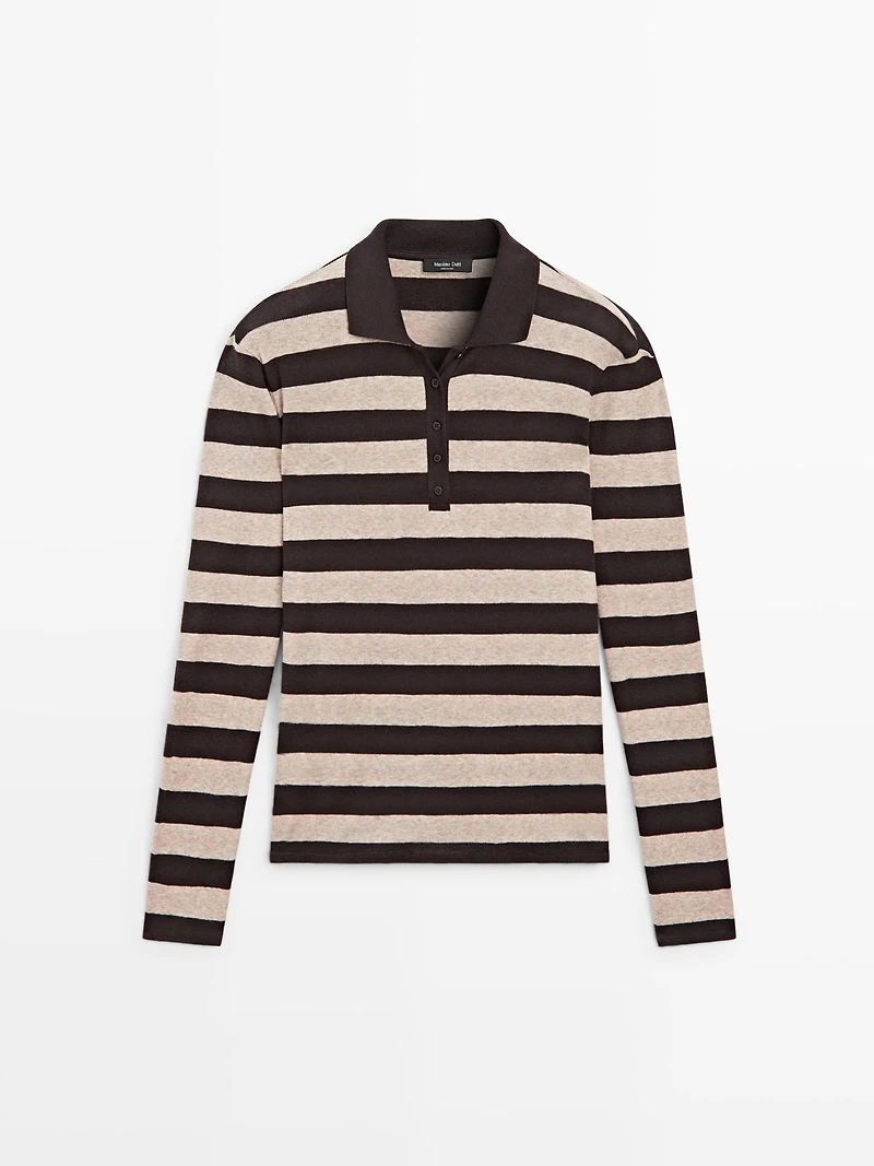 Polo en maille de coton mélangé
