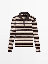 Polo en maille de coton mélangé