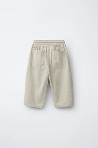 STRIPED SEERSUCKER PANTS