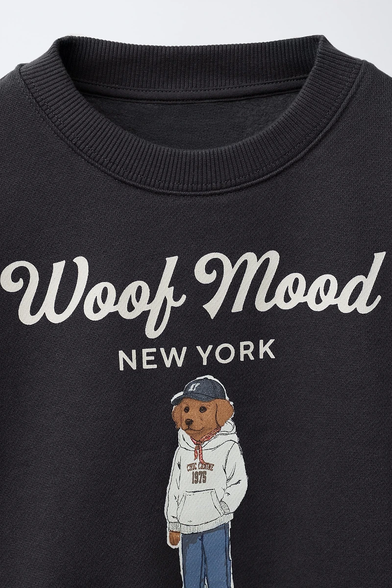 SWEAT À IMPRIMÉ CHIEN