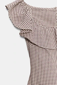GINGHAM JUMPSUIT DRESS