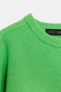 100% WOOL HAMMER SLEEVE JUMPER