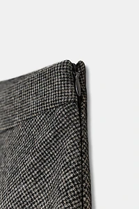 PLAID WOOL CAPE SKIRT ZW COLLECTION