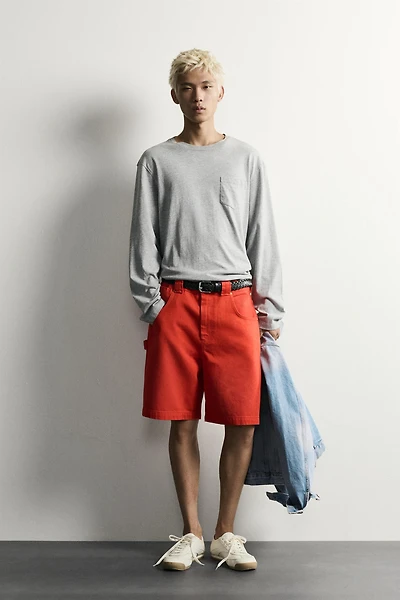 RELAXED FIT COTTON SHORTS