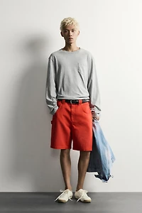 RELAXED FIT COTTON SHORTS