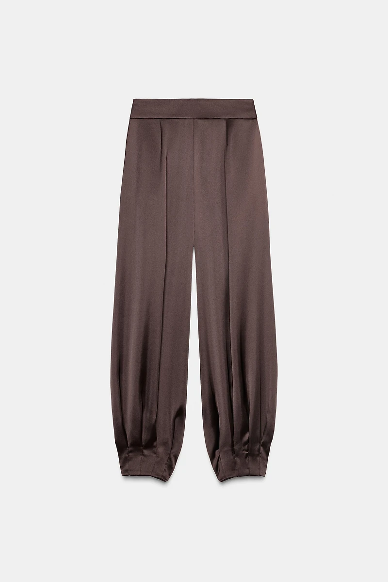 SATIN BALLOON PANTS