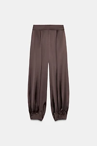 SATIN BALLOON PANTS