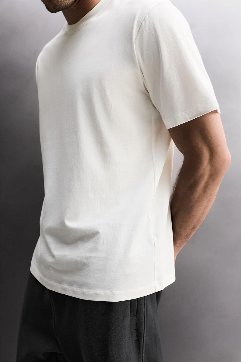 T-SHIRT BASIQUE EN COTON POUR L'ENTRAÎNEMENT