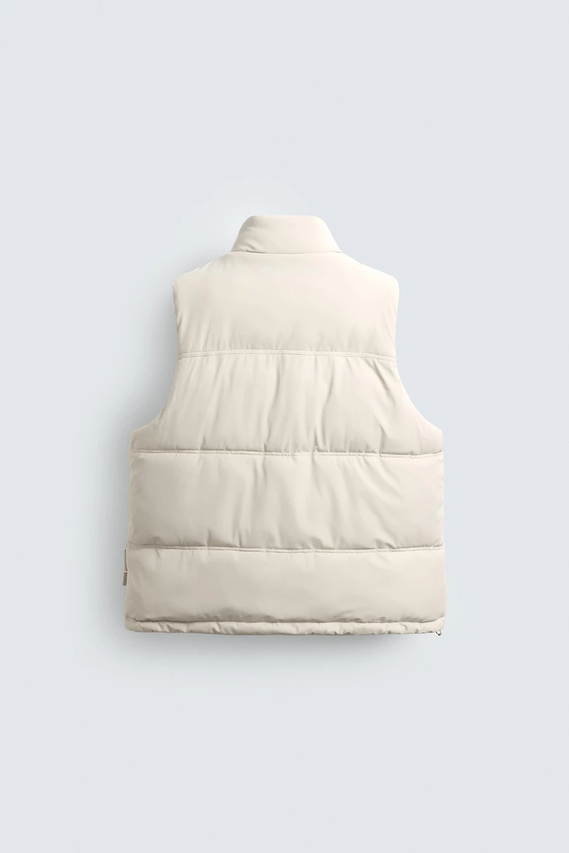GILET SANS MANCHES MATELASSÉ EFFET GOMME