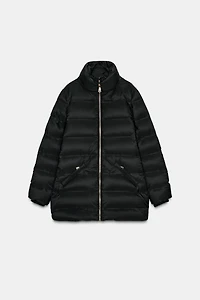 WATER REPELLENT WINDPROOF HOODED DOWN JACKET
