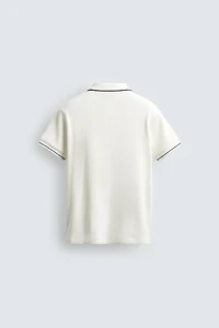 POLO CANNELÉ REGULAR FIT