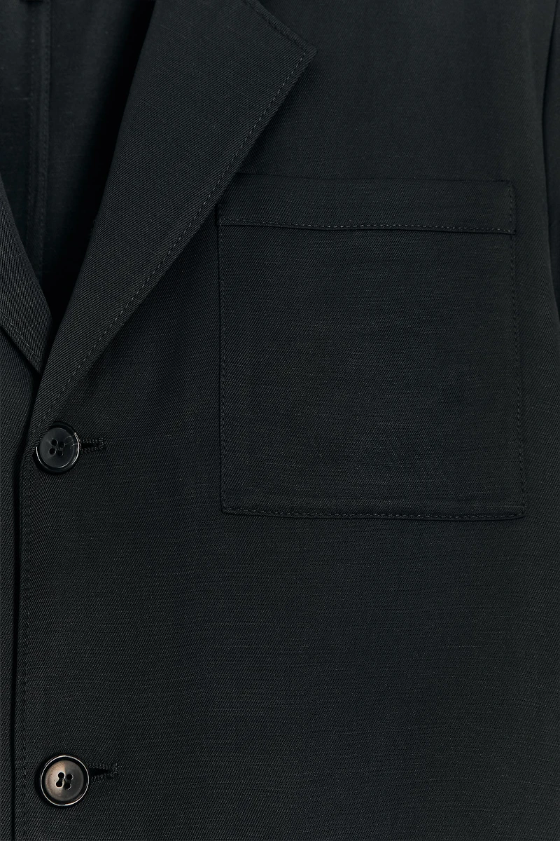 LINEN BLEND STRAIGHT COAT 50TH ANNIVERSARY