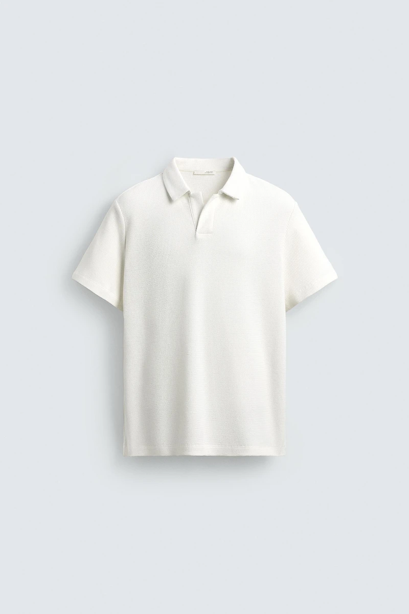 POLO REGULAR FIT STRUCTURÉ