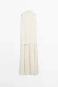 Matching knit midi dress
