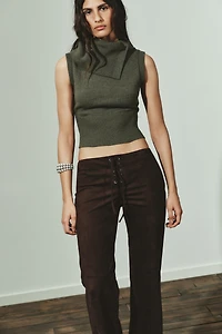 LAPEL KNIT TOP