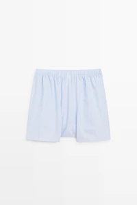 Caleçon micro-rayures 100 % coton