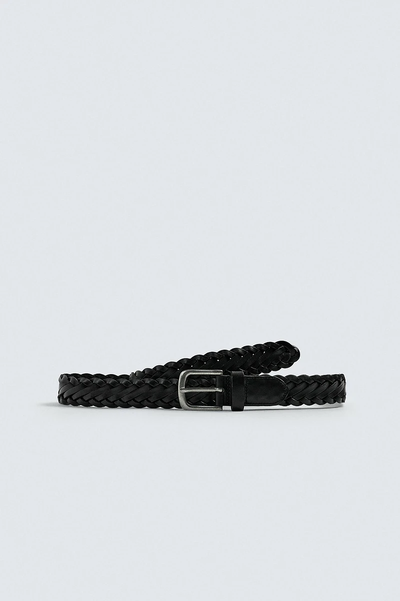 BRAIDED LEATHER BELT