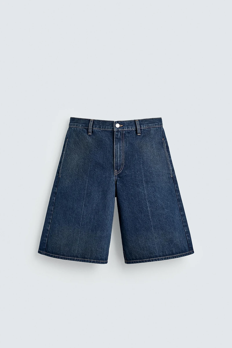 DENIM BERMUDA JORTS HARRY LAMBERT FOR ZARA X DISNEY