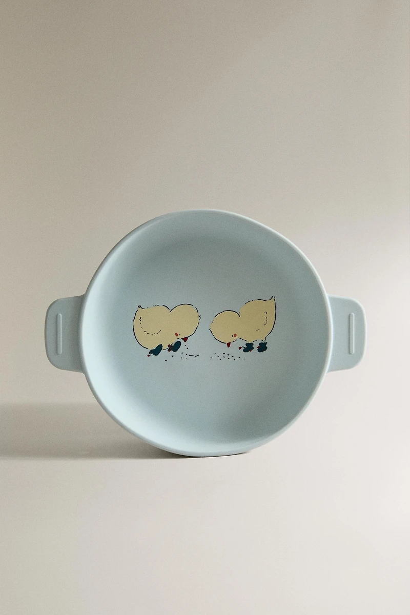 KIDS’ SILICONE CHICK PLATE