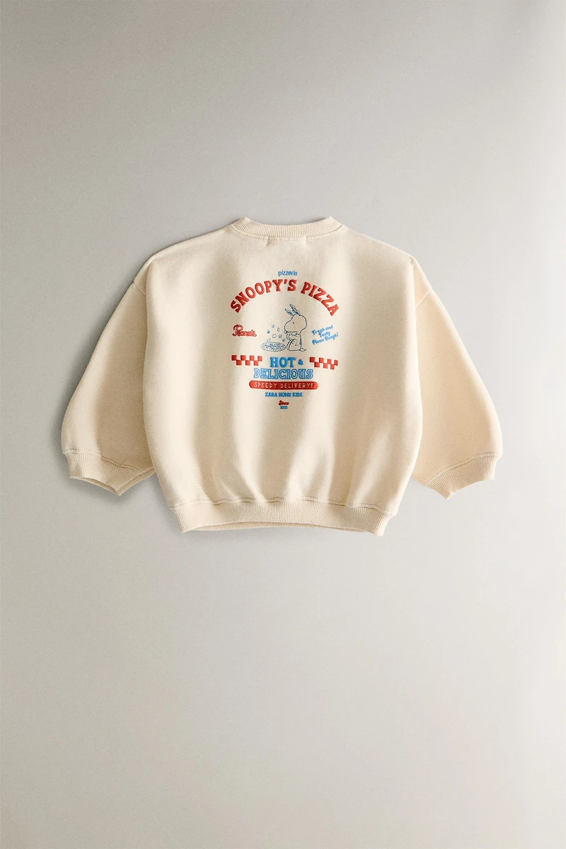 PEANUTS™ COTTON PIZZA SWEATSHIRT