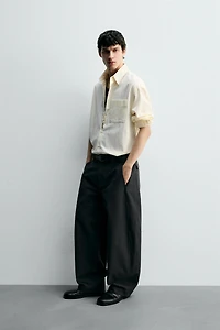 TEXTURED STRIPED SHIRT