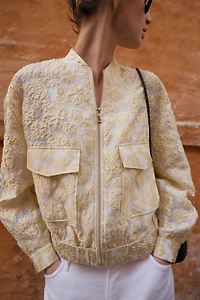 JACQUARD BOMBER JACKET