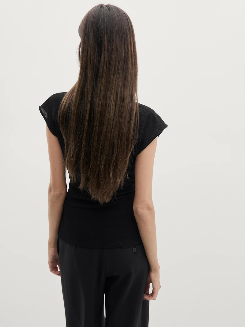 Top cache-cœur finition métallisée