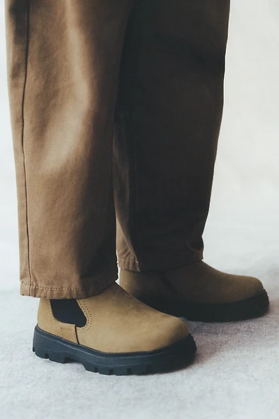 LEATHER ANKLE BOOTS