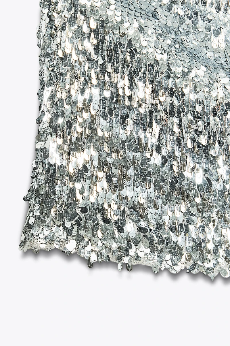SEQUIN HALTER TOP