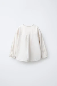 SOFT TOUCH MANDARIN COLLAR SHIRT