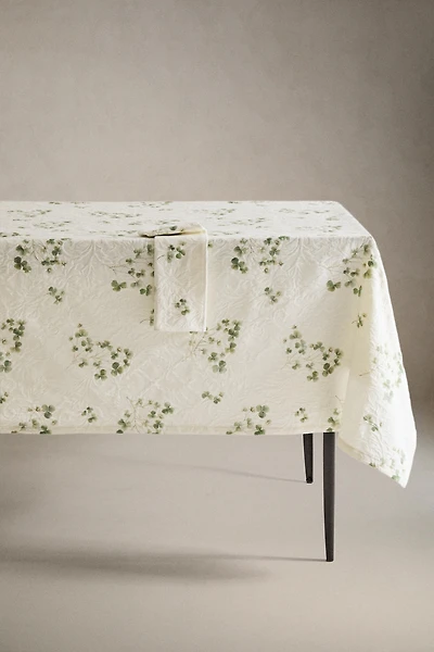 CLOVER PRINT JACQUARD TABLECLOTH