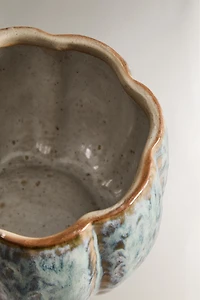 PUMPKIN STONEWARE JAR