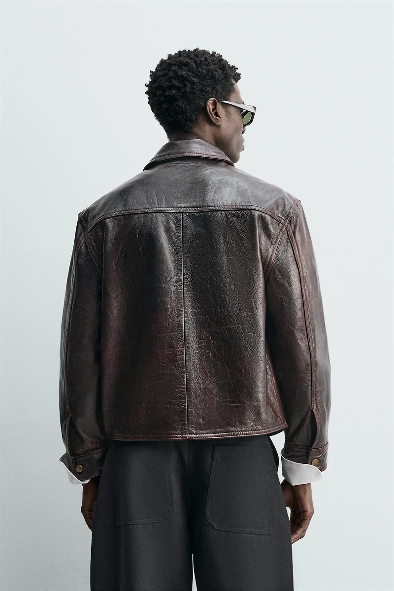 WASHED LEATHER JACKET