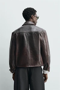 WASHED LEATHER JACKET